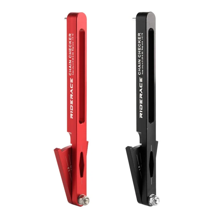 RIDERACE RR9240 Bicycle Chain Wear Indicator Tool Bike Chain Measuring Gauge Checker Kit - Black