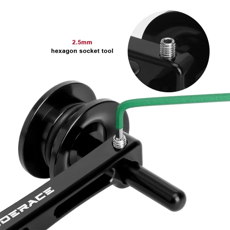 RIDERACE RR9320 Aluminum Alloy Single Speed Bicycle Chain Tensioner Anti-Drop Stabilizer - A