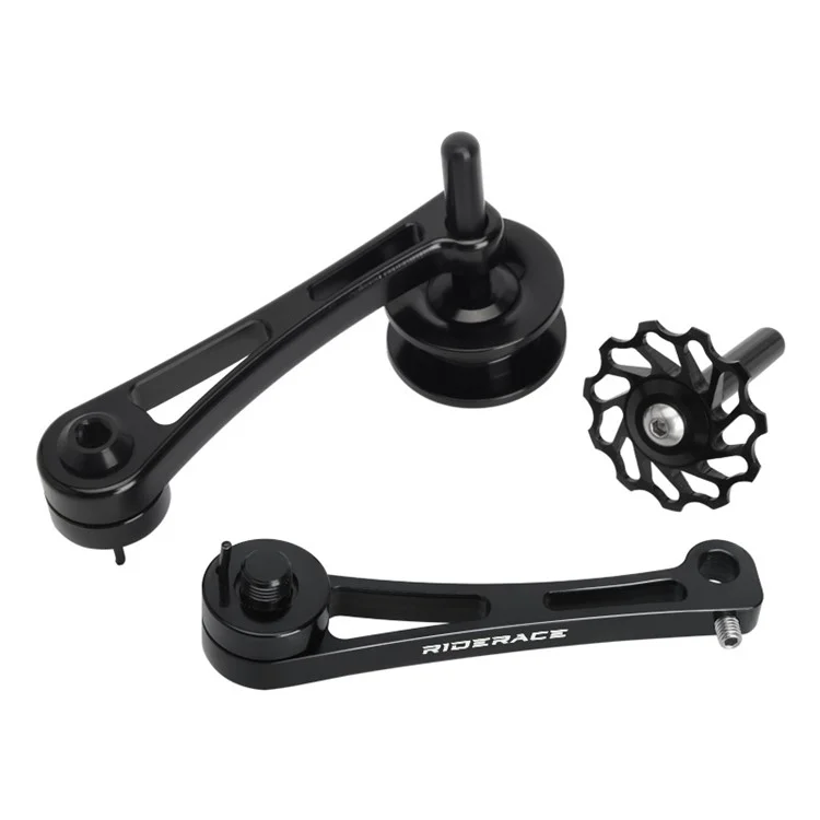 RIDERACE RR9320 Aluminum Alloy Single Speed Bicycle Chain Tensioner Anti-Drop Stabilizer - A