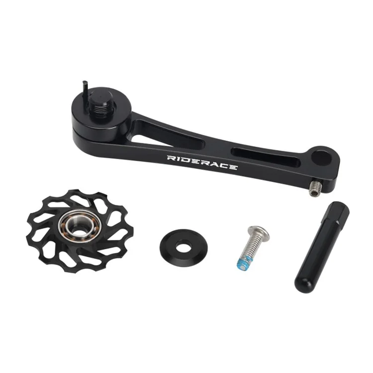 RIDERACE RR9320 Aluminum Alloy Single Speed Bicycle Chain Tensioner Anti-Drop Stabilizer - A
