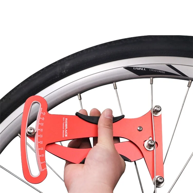 RIDERACE RR7872 Bicicleta Tensiometer Bicycle Spoke Tension Wheel Builder Cycling Spokes Checker - Preto