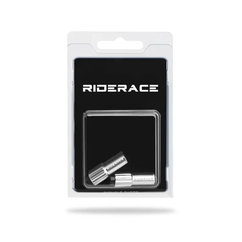 RIDERACE RR9461 2Pcs Bicycle Inline Cable Adjuster Adapter Bike Derailleur Shift Brake Cable Adjustment Screw Bolt - Titanium
