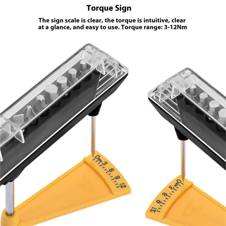 ENLEE TL-12 S2 Alloy Steel Bike Torque Wrench Screwdriver Bit Set Bicycle Repair Tool Kit