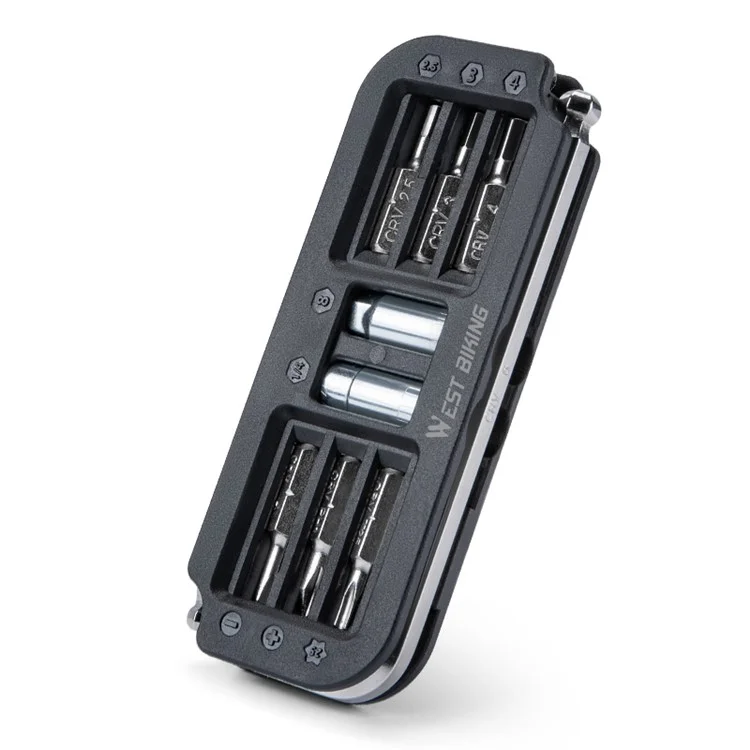 WEST BIKING YP0719446 10 In 1 Portable Bicycle Repair Tool Multifunction Combination Wrench