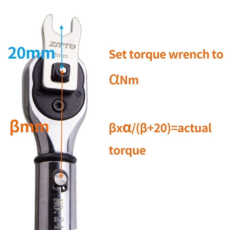 Llave de Torque ZTTO para Cable de Freno de Bicicleta de Montaña y Carretera, Cabezal de 8 mm de Acero de Alto Carbono