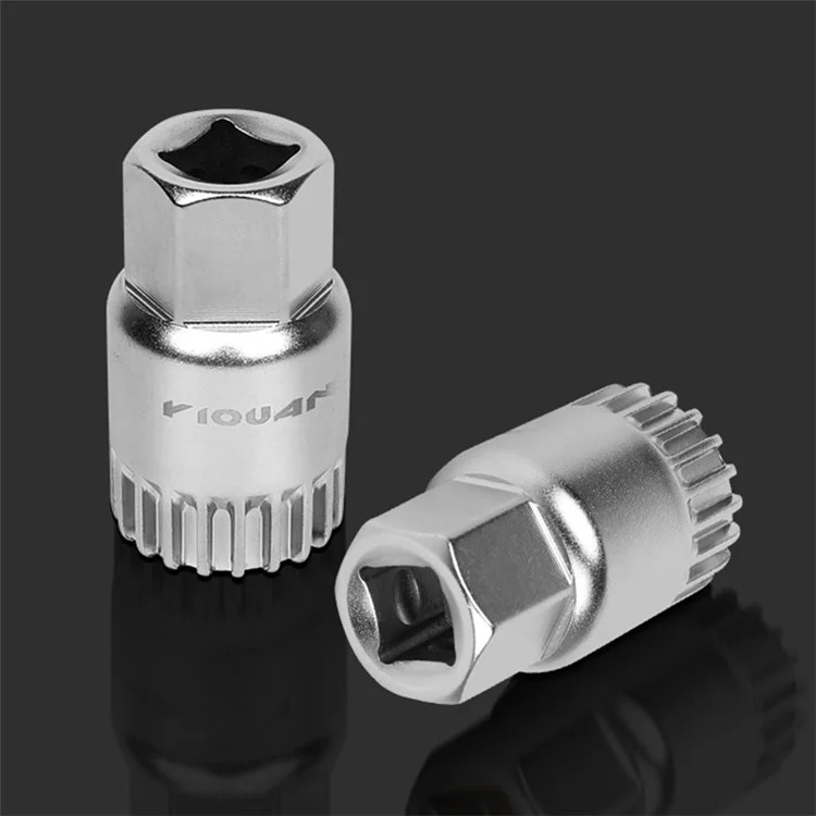 YIQUAN 13FQ0130 Bicycle Bottom Bracket Removal Tool Socket Wrench Square Hole Installation Repair Kit