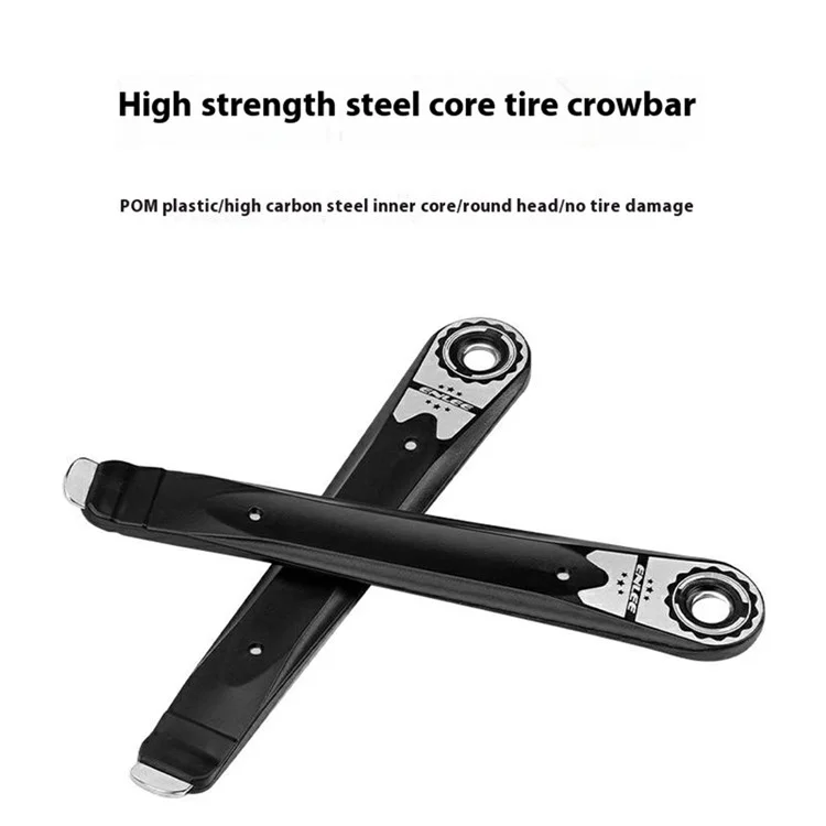 ENLEE 1 Pair Bike Tire Lever Set Steel Core Tire Removal Tool for Road Mountain Bicycle Repair Tool
