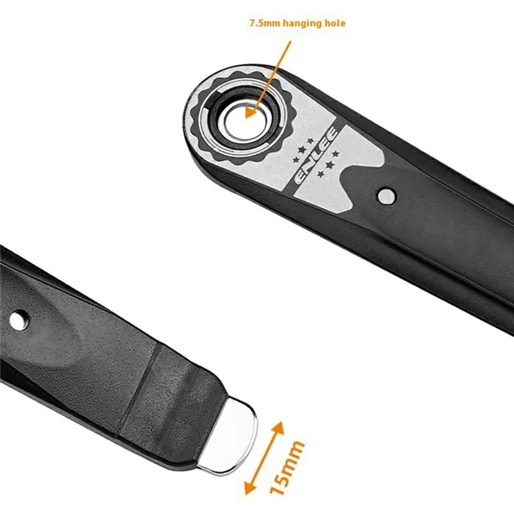 ENLEE 1 Pair Bike Tire Lever Set Steel Core Tire Removal Tool for Road Mountain Bicycle Repair Tool