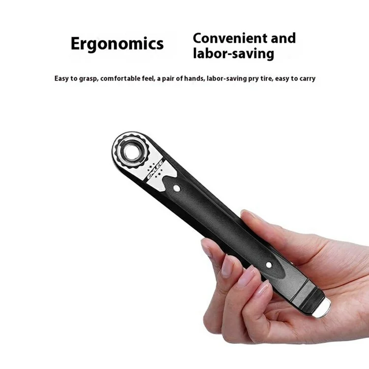 ENLEE 1 Pair Bike Tire Lever Set Steel Core Tire Removal Tool for Road Mountain Bicycle Repair Tool