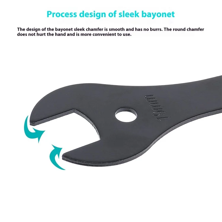 BOY 103311 Llave de Ajuste para Buje de Bicicleta de 2 mm de Grosor - Herramienta de Reparación de Bicicletas con Apertura de 13 mm