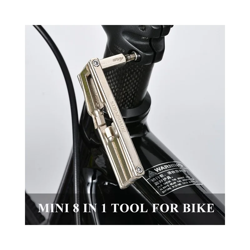 ZOYOSPORTS bt077 8 in 1 Bicycle Repair Tool Stainless Steel Multi-Function Folding Screwdriver Wrench