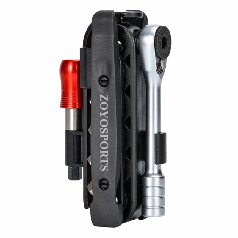 ZOYOSPORTS ZY-BT18 MTB Road Bike Mini Ratchet Tool Set S2 Steel Multifunctional Bicycle Repair Kit