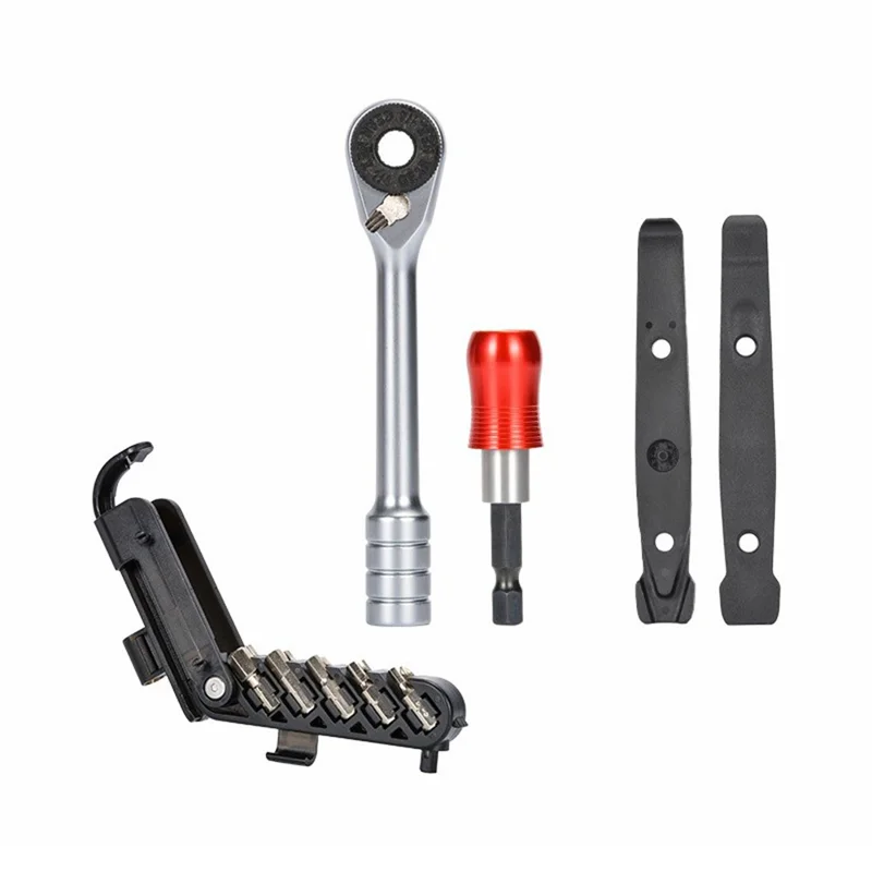 ZOYOSPORTS ZY-BT18 MTB Road Bike Mini Ratchet Tool Set S2 Steel Multifunctional Bicycle Repair Kit