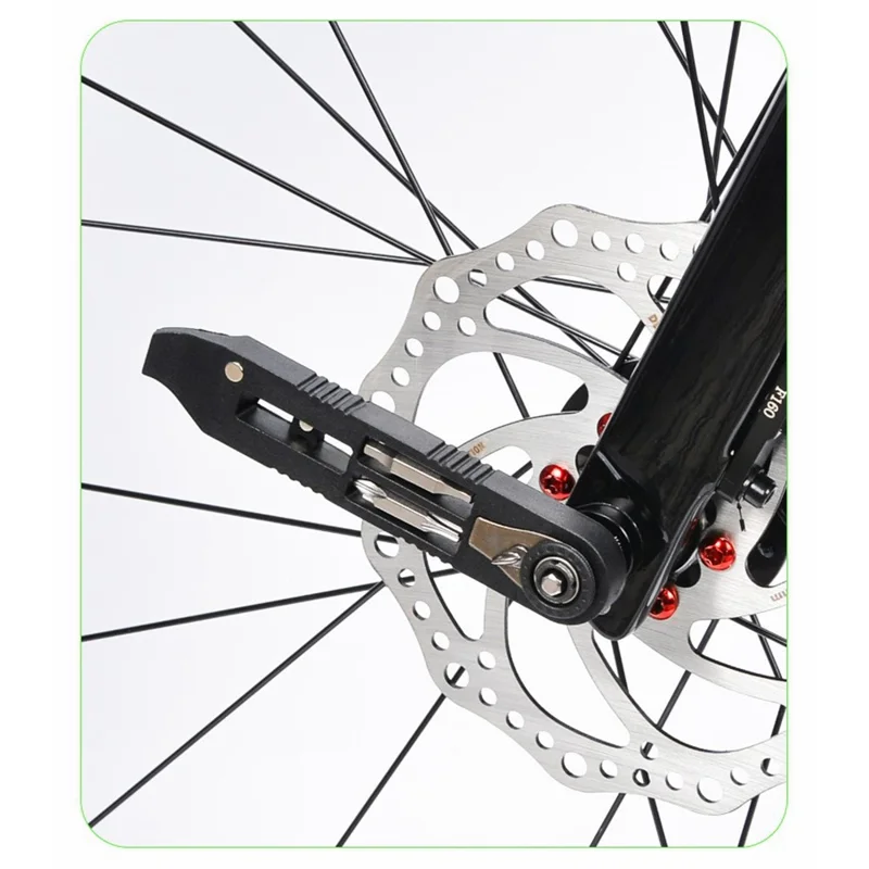 ZOYOSPORTS ZY-BT12 Attrezzo Multiuso per Riparazione Bicicletta con Leva Pneumatici, Chiave Esagonale, Cricchetto e Cacciavite