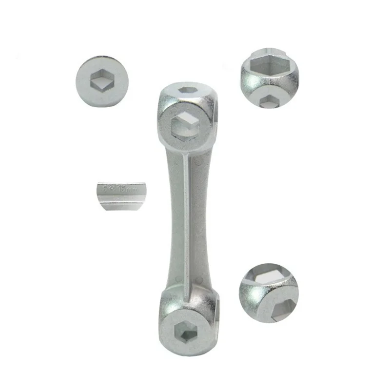 ZOYOSPORTS bt027 Bone Shape Zinc Alloy Multi-Function Hex Wrench 6-15mm Spanner Bike Repair Tool