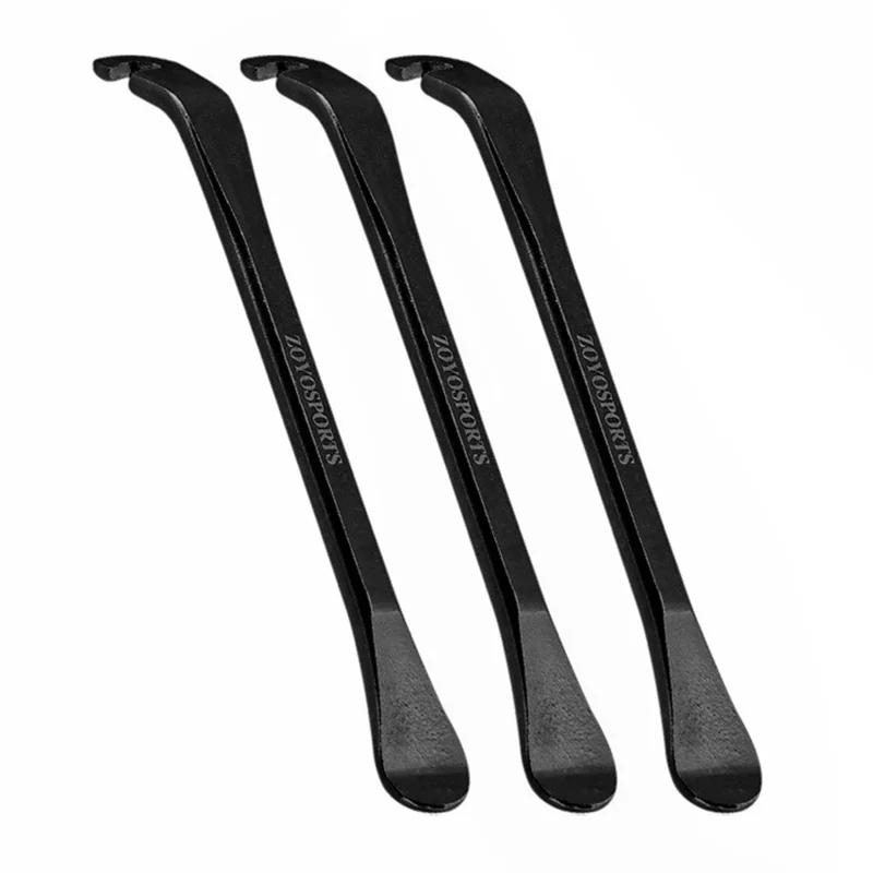 ZOYOSPORTS bt023 3Pcs Bike Tire Lever Stainless Steel Tire Removal Tool for Puncture Repair / Tire Change - Black