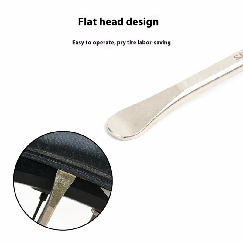 ZOYOSPORTS bt023 3Pcs Bike Tire Lever Stainless Steel Tire Removal Tool for Puncture Repair / Tire Change - Black