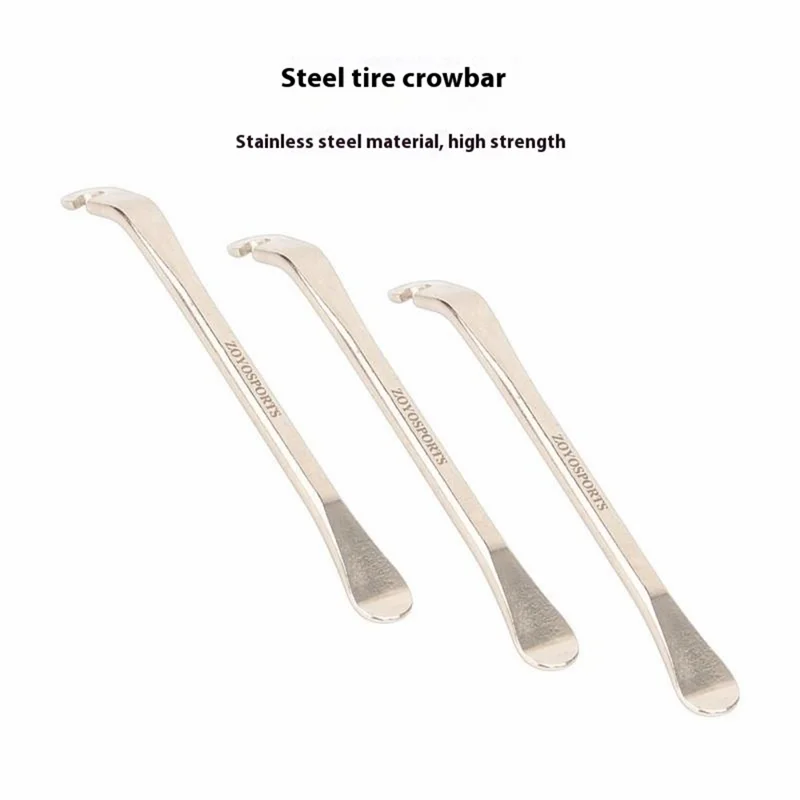 ZOYOSPORTS bt023 3Pcs Bike Tire Lever Stainless Steel Tire Removal Tool for Puncture Repair / Tire Change - Black