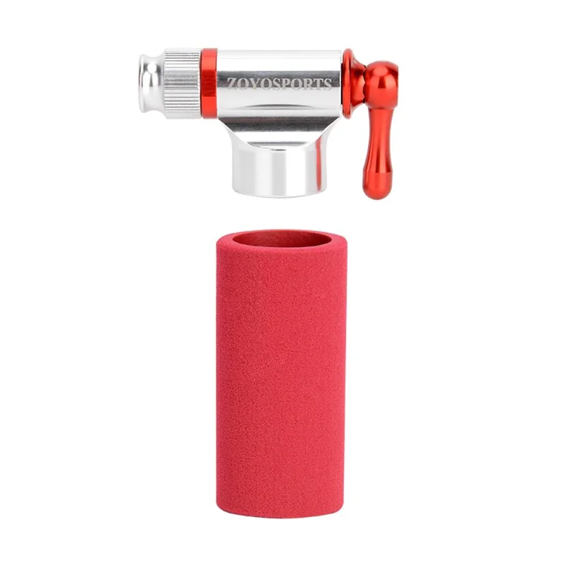 ZOYOSPORTS bp1025a Mini Pompa per Bicicletta con Cilindro di CO2 Gonfiatore Portatile per Pneumatici - Rosso
