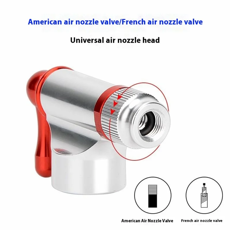 ZOYOSPORTS bp1025a Mini Pompa per Bicicletta con Cilindro di CO2 Gonfiatore Portatile per Pneumatici - Rosso