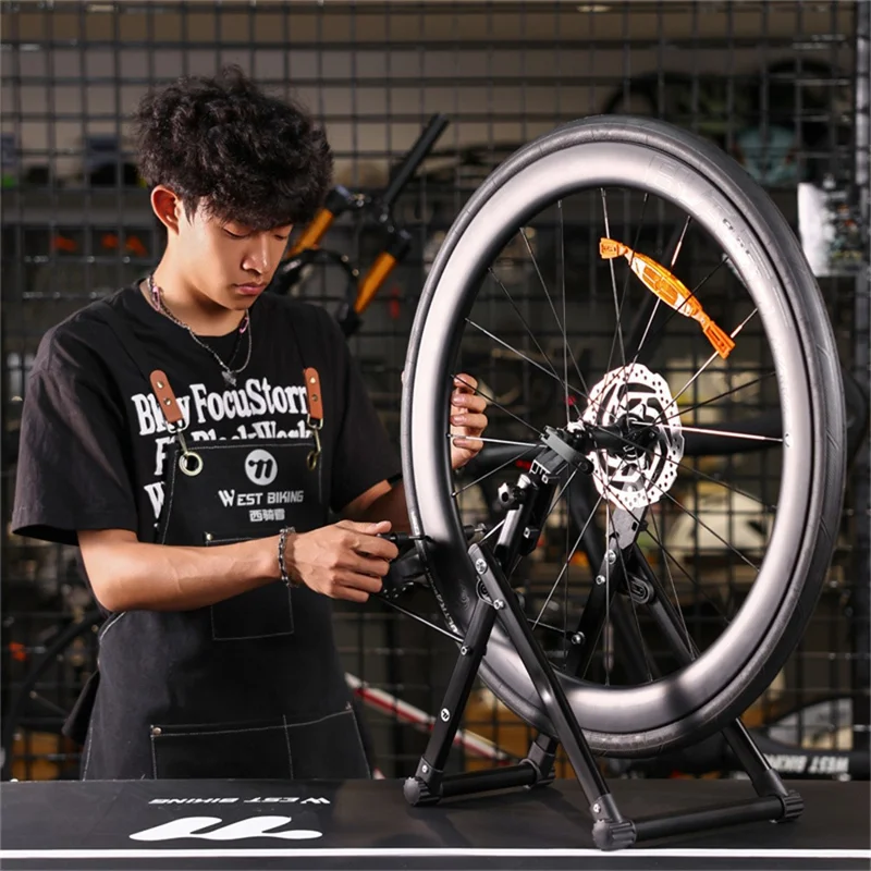 WEST BIKING YP0719439 Стенд для правки колес велосипеда, складной инструмент для обслуживания велосипедных колес