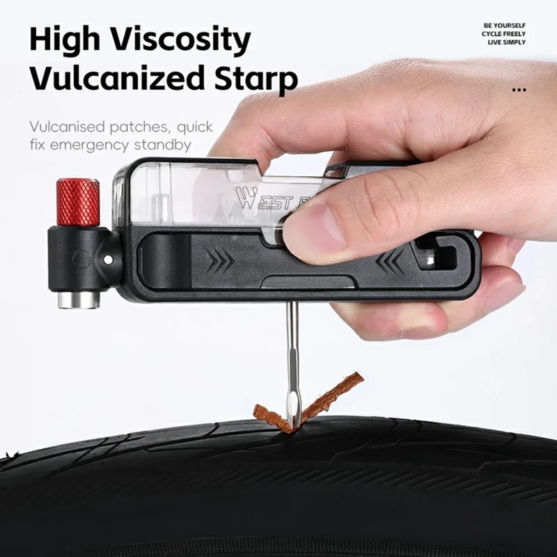 WEST BIKING 0719452B0000 Bike Repair Tool Kit Multifunctional Hex Key CO2 Inflator Valve Set for Bicycle Maintenance