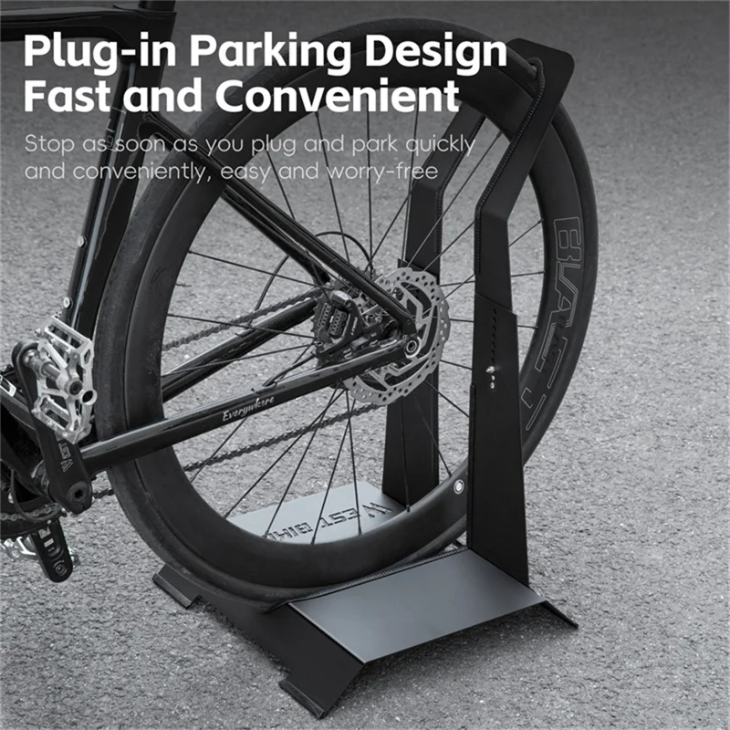 WEST BIKING YP0723027 L-Shaped Bike Stand for Mountain Road Bicycle Carbon Steel Adjustable Floor Parking Rack