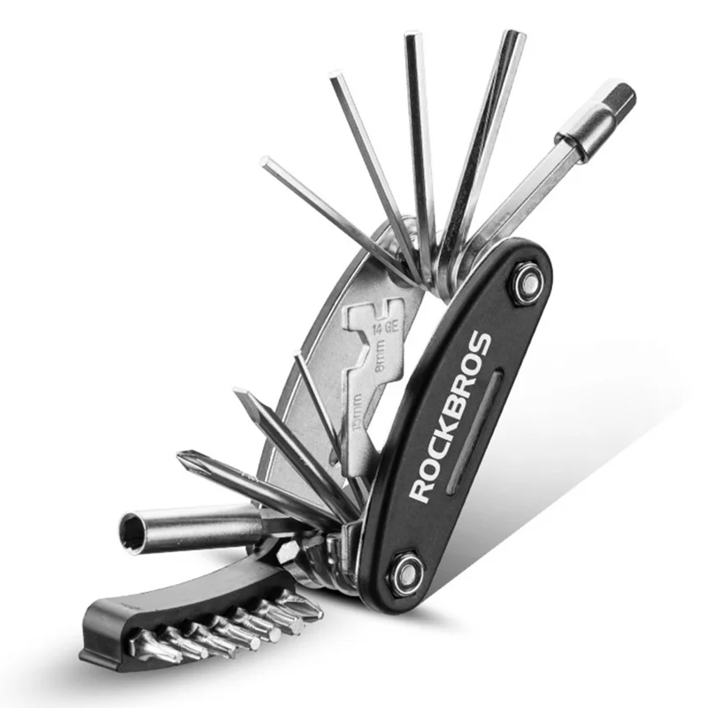 ROCKBROS GJ8002 16 in 1 Multifunction Bicycle Repair Tool Set for Mountain Road Bikes Hex Socket Cycling Screwdriver Kit