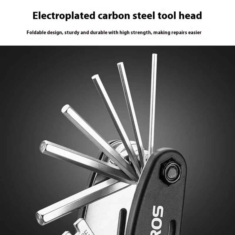 ROCKBROS GJ8002 16 in 1 Multifunction Bicycle Repair Tool Set for Mountain Road Bikes Hex Socket Cycling Screwdriver Kit