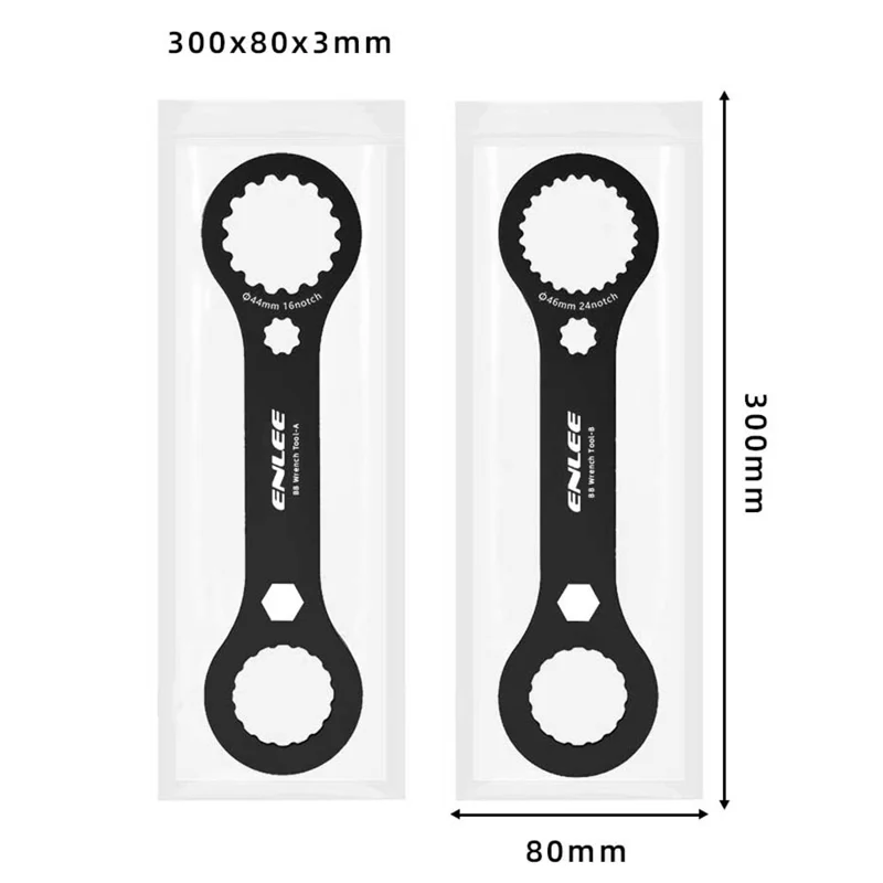ENLEE EN-BB25 Fahrrad-BB-Schlüssel Aluminiumlegierung Fahrrad-Innenlager-Schlüssel Centerlock-Reparaturwerkzeug - Stil A / 44mm