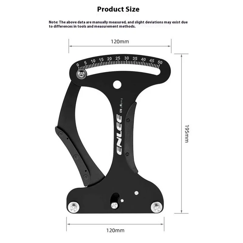 ENLEE EN-P3 Medidor de Tensão de Raio de Bicicleta Manual Medidor de Tensão Calibrador de Roda de Bicicleta Ferramenta de Reparo