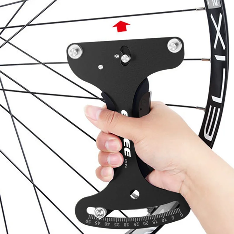 ENLEE EN-P3 Medidor de Tensão de Raio de Bicicleta Manual Medidor de Tensão Calibrador de Roda de Bicicleta Ferramenta de Reparo