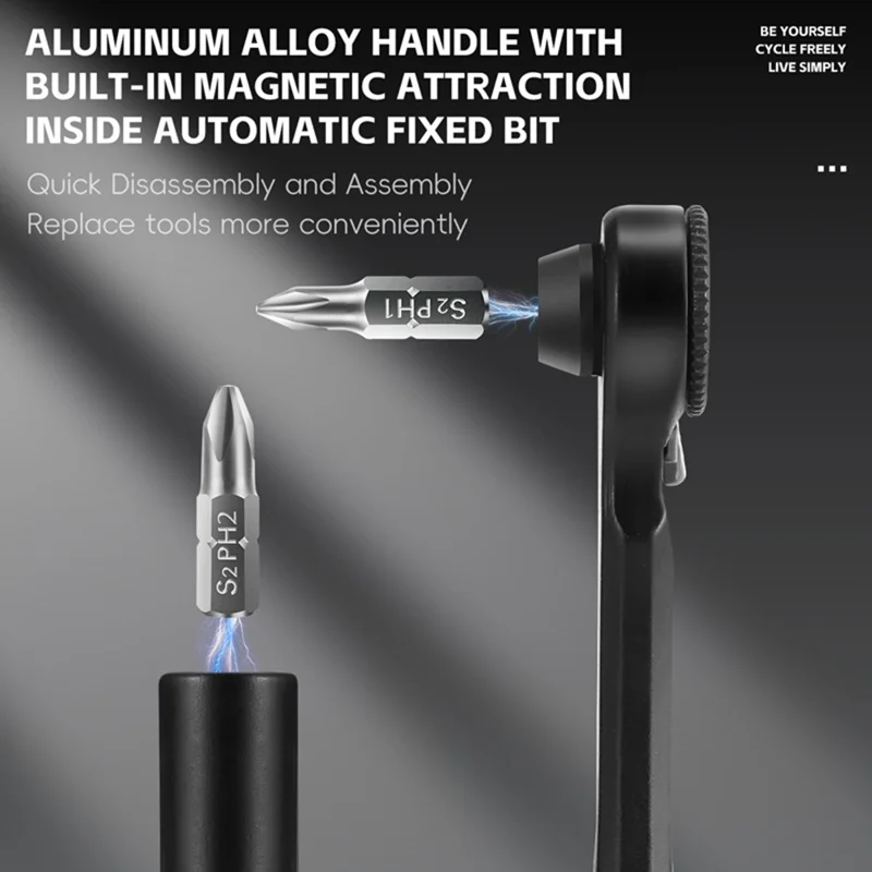 WEST BIKING YP0719453 Portable Bicycle Ratchet Wrench Set Multifunctional Bike Repair Tool Kit