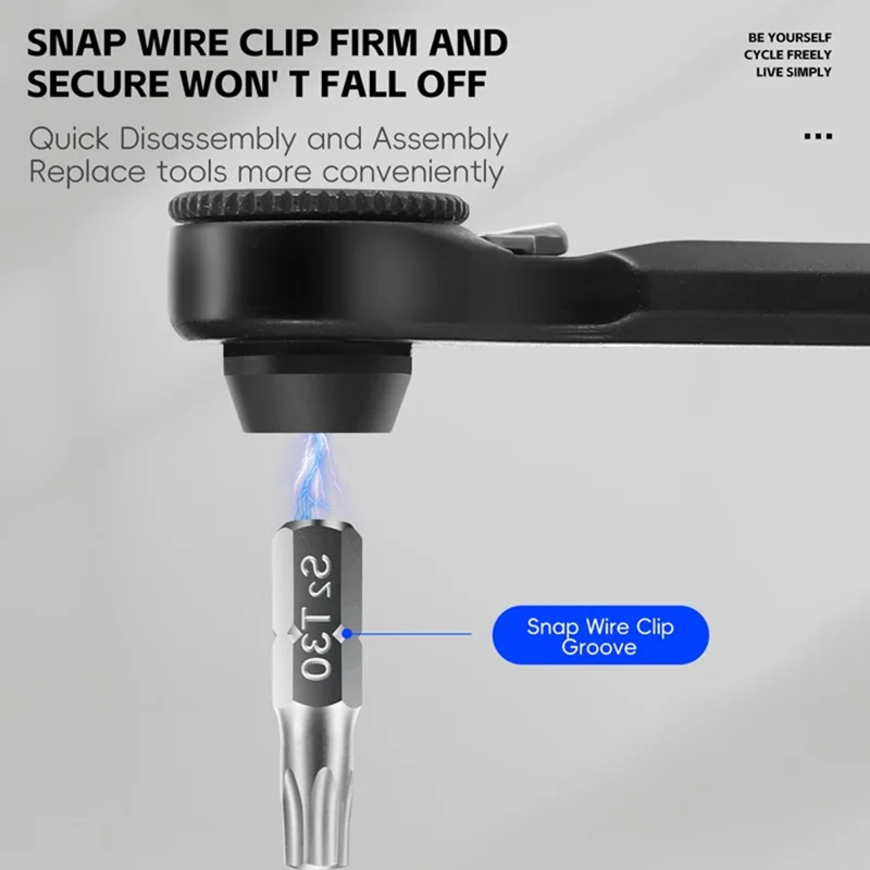 WEST BIKING YP0719453 Portable Bicycle Ratchet Wrench Set Multifunctional Bike Repair Tool Kit