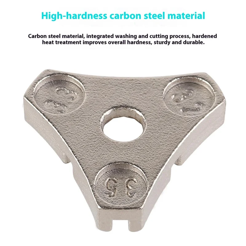 103409-1 Bicycle Spoke Wrench 6 Sizes Triangular Carbon Steel Bike Wheel Truing Repair Tool