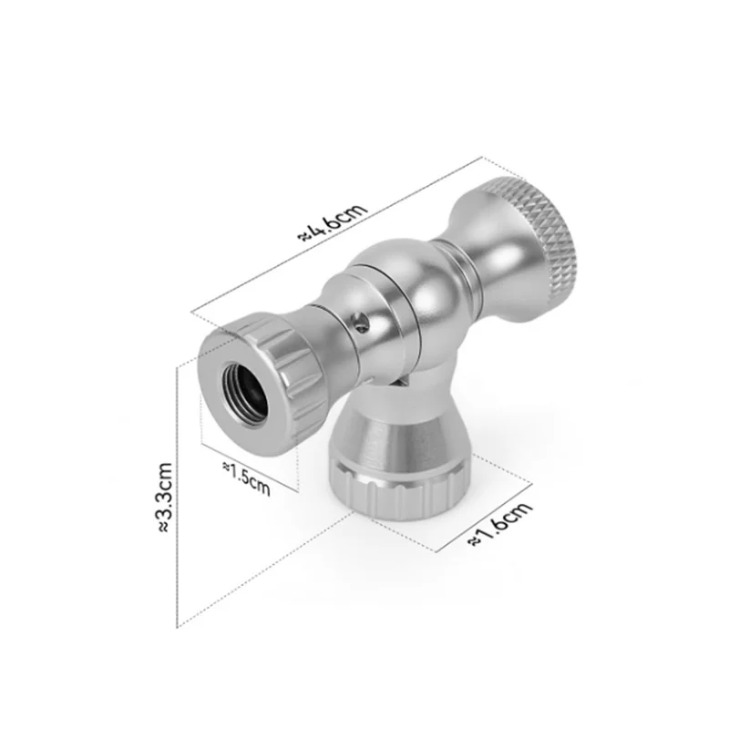 ROCKBROS CO2 Inflator Head for Bike Tires Quick Inflation Presta and Schrader Valve Adapter, 420003 TG-C8006 420003001 - Black