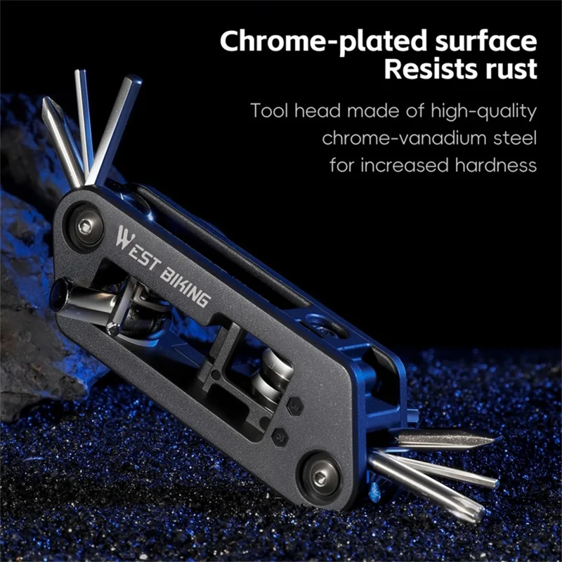 WEST BIKING YP0719488 10 in 1 Multitool for Bicycle Repair Kit Portable Screwdriver Hex Wrench Cycling Equipment