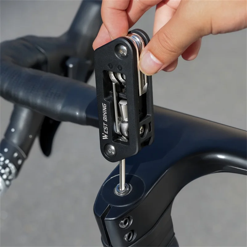 WEST BIKING YP0719488 10 in 1 Multitool for Bicycle Repair Kit Portable Screwdriver Hex Wrench Cycling Equipment