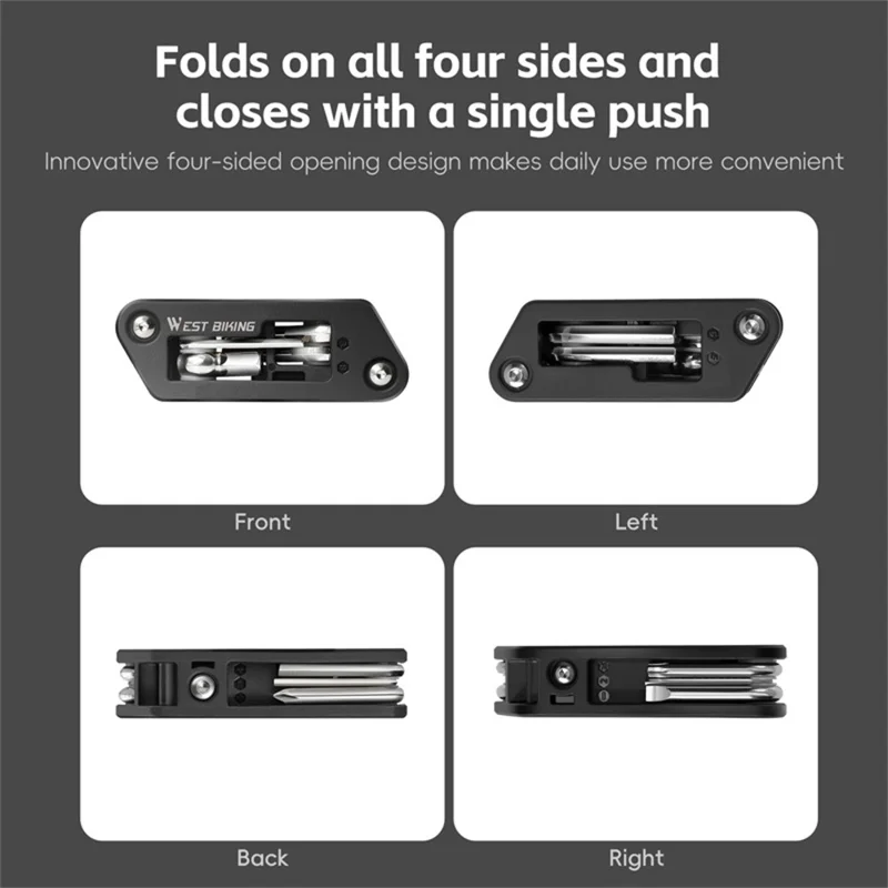WEST BIKING YP0719488 10 in 1 Multitool for Bicycle Repair Kit Portable Screwdriver Hex Wrench Cycling Equipment