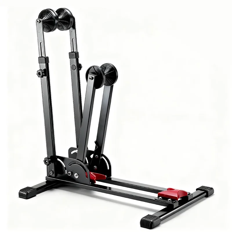 WEST BIKING YP0723031 3 in 1 L-förmiger Fahrradständer aus Kohlenstoffstahl, höhenverstellbar, Bodenparker für Mountainbikes