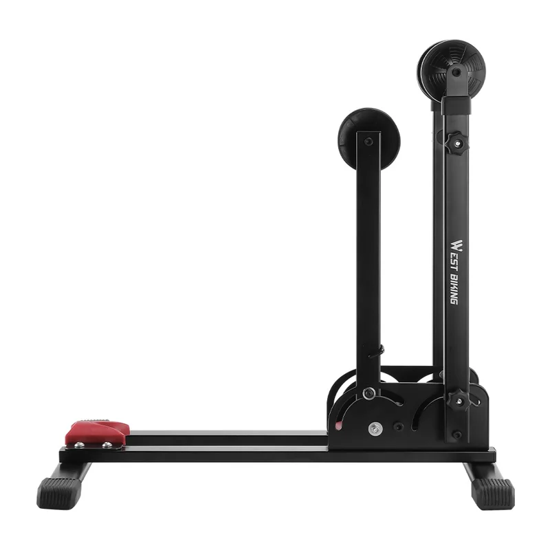 WEST BIKING YP0723031 3 in 1 L-förmiger Fahrradständer aus Kohlenstoffstahl, höhenverstellbar, Bodenparker für Mountainbikes