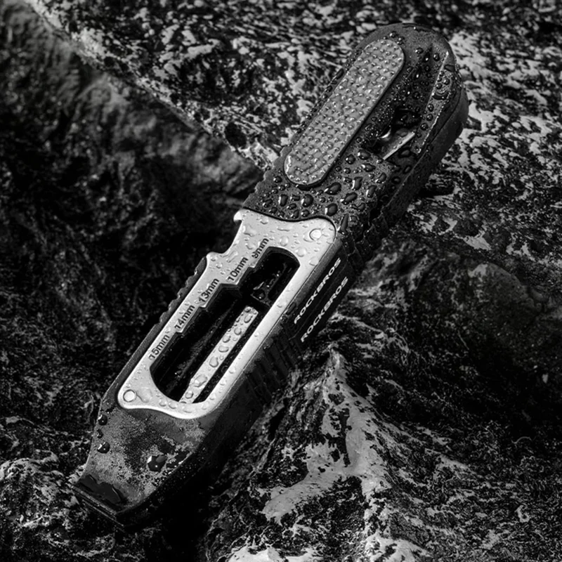 ROCKBROS 430002001 Multifunktions-Felgenhebel Fahrrad-Reparaturwerkzeug Ratschen-Schlüssel für Mountainbike und Rennrad