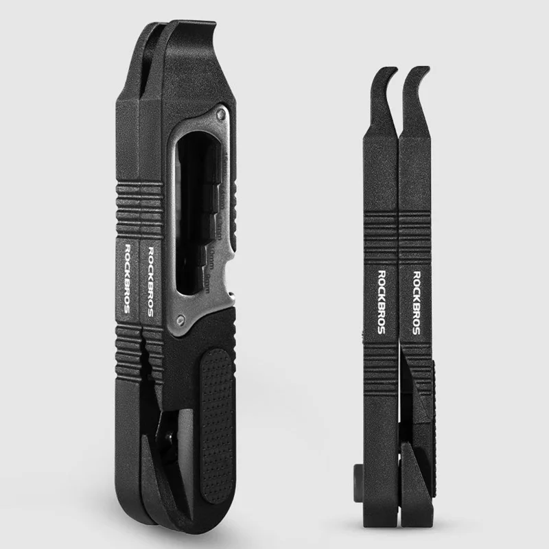 ROCKBROS 430002001 Multifunktions-Felgenhebel Fahrrad-Reparaturwerkzeug Ratschen-Schlüssel für Mountainbike und Rennrad