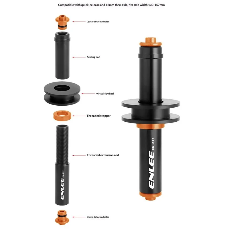 ENLEE EN-237 Chain Keeper Stabilizer Dummy Hub Cleaning Tool for Mountain / Road Bikes