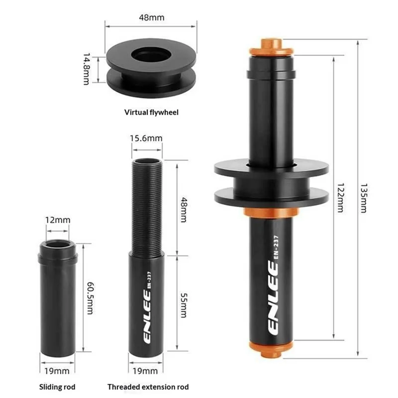 ENLEE EN-237 Chain Keeper Stabilizer Dummy Hub Cleaning Tool for Mountain / Road Bikes