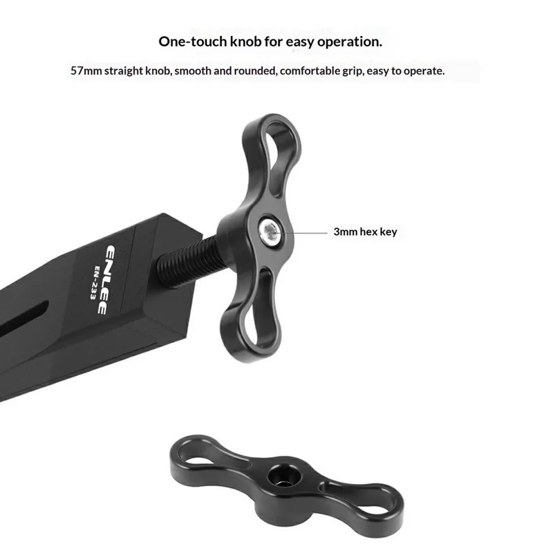 ENLEE EN-233 Aluminiumlegierung Fahrrad-Kaliper-Kolben-Rückstellwerkzeug, Bremskaliper-Werkzeug für Rennrad und MTB – Schwarz