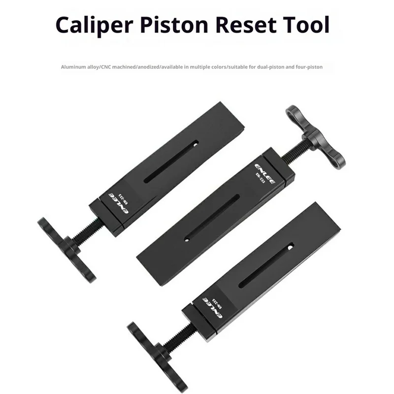 ENLEE EN-233 Aluminiumlegierung Fahrrad-Kaliper-Kolben-Rückstellwerkzeug, Bremskaliper-Werkzeug für Rennrad und MTB – Schwarz