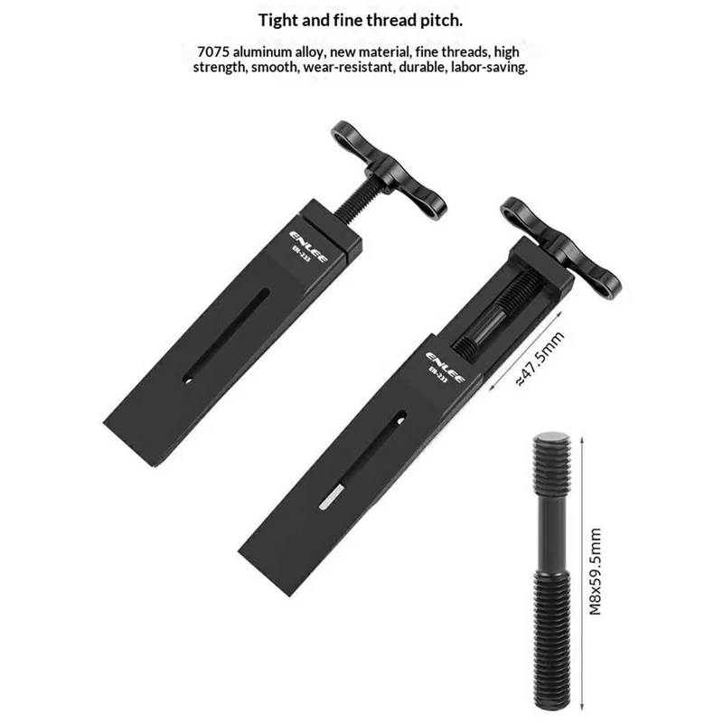 ENLEE EN-233 Aluminiumlegierung Fahrrad-Kaliper-Kolben-Rückstellwerkzeug, Bremskaliper-Werkzeug für Rennrad und MTB – Schwarz