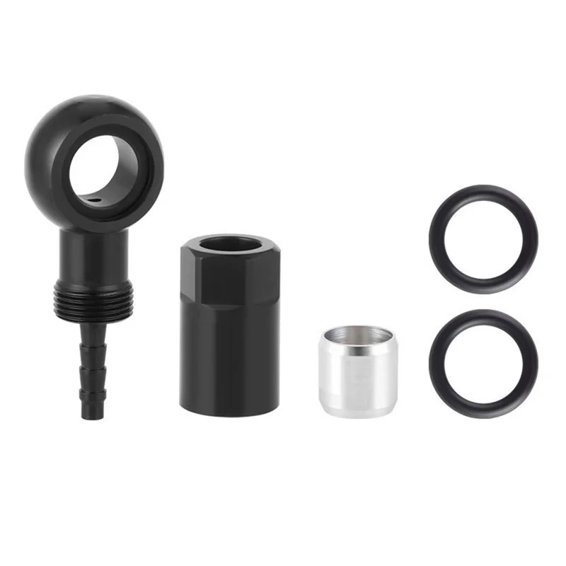 ENLEE E511 Kit Connettori per Freno a Disco Idraulico per Bicicletta, Set di Oliva Barb, Accessorio per Modifica Bicicletta per SLX XT XTR - Nero