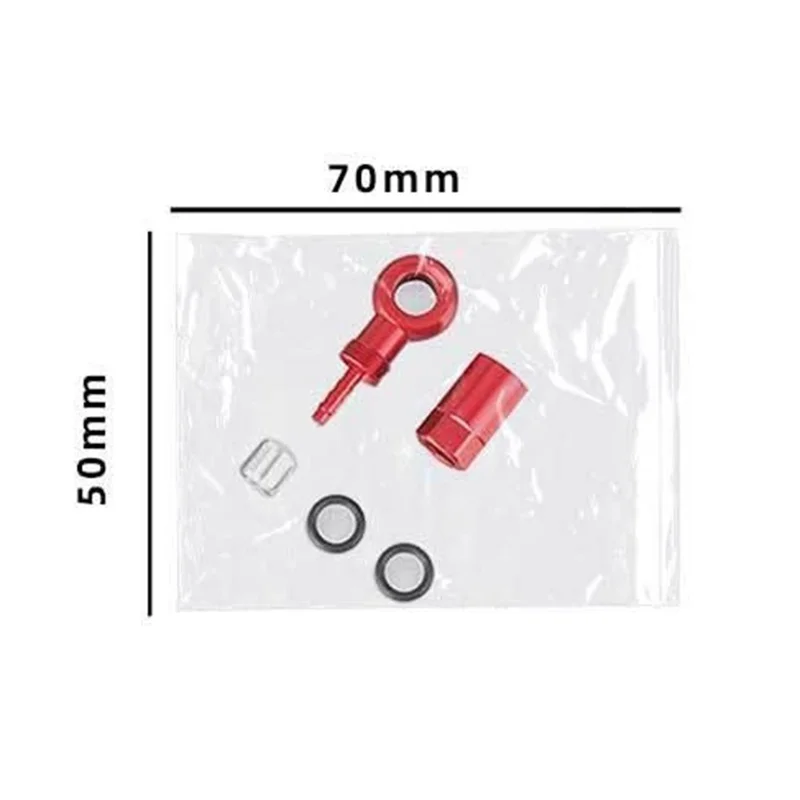 ENLEE E511 Kit Connettori per Freno a Disco Idraulico per Bicicletta, Set di Oliva Barb, Accessorio per Modifica Bicicletta per SLX XT XTR - Nero